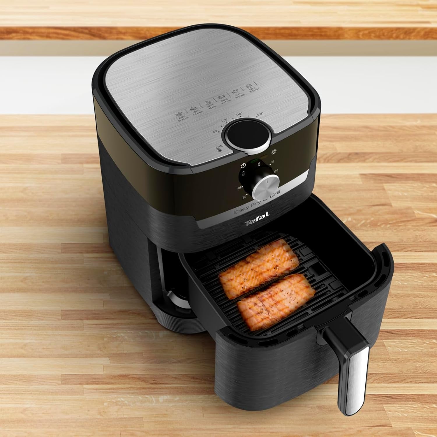 Tefal EY5018 Easy Fry & Grill Classic Air Fryer, 2 i 1 teknologi (Air Fryer og Grill), XL, 4,2 liter til 6 portioner, 1550 watt Hvidevarer Naty Shop
