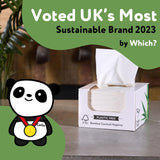 De frække Panda Bamboo Cocktailservietter | hvide servietter 100 stk papirservietter