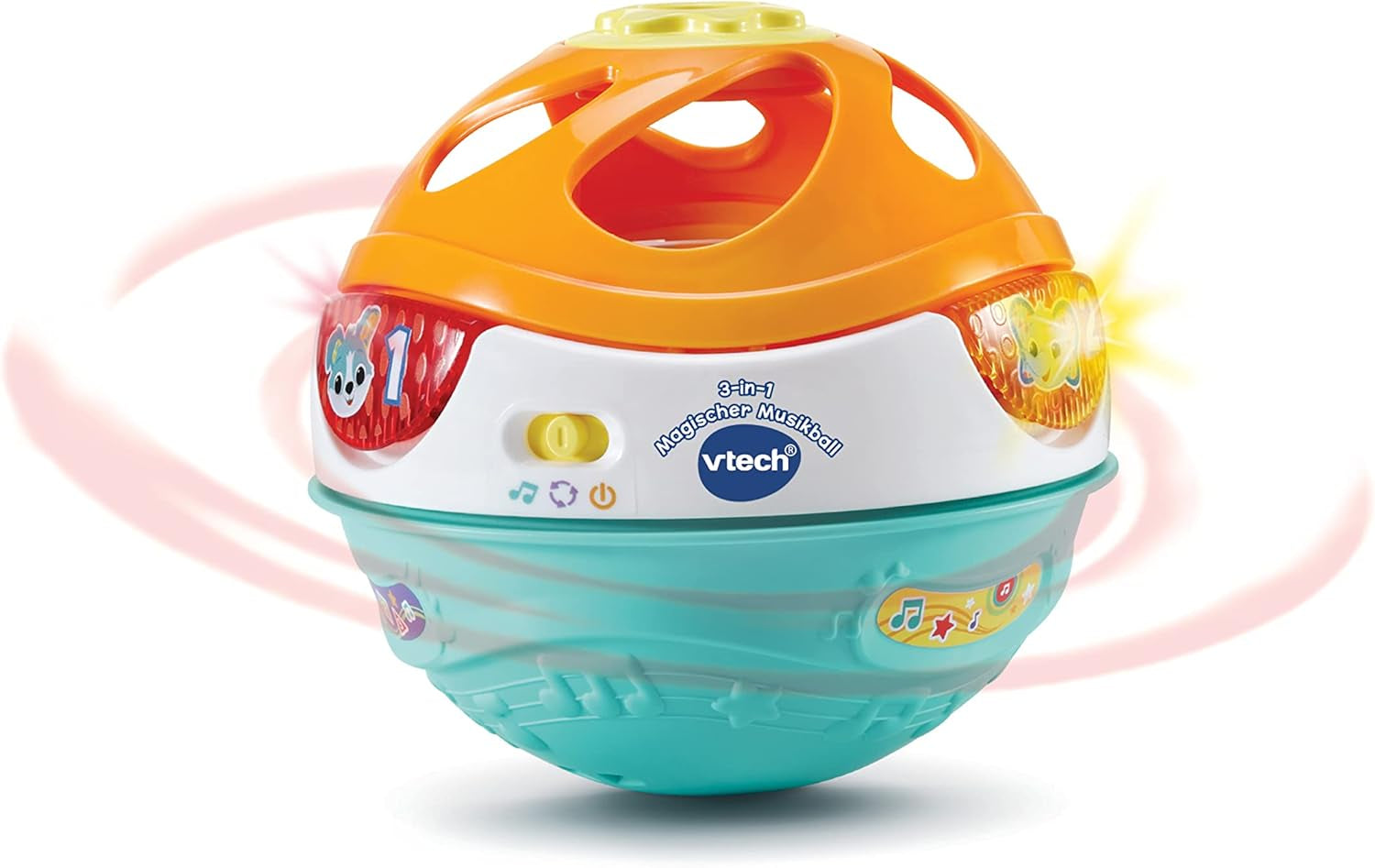 Vtech Baby 3-i-1 Magic Music Ball, 9-36 måneder & Baby Music Fun Tambourine - Elektronisk legetøj med musik og lydeffekter - I 9-36 måneder Babylegetøj Bebe Naty Shop
