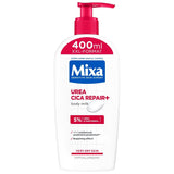 Mixa Urea Cica Body Lotion XXL, Med urinstof og regenererende panthenol, Beroligende og beskyttende kropsmælk, Til tør hud, 400 ml Brusebad og bad Naty Shop