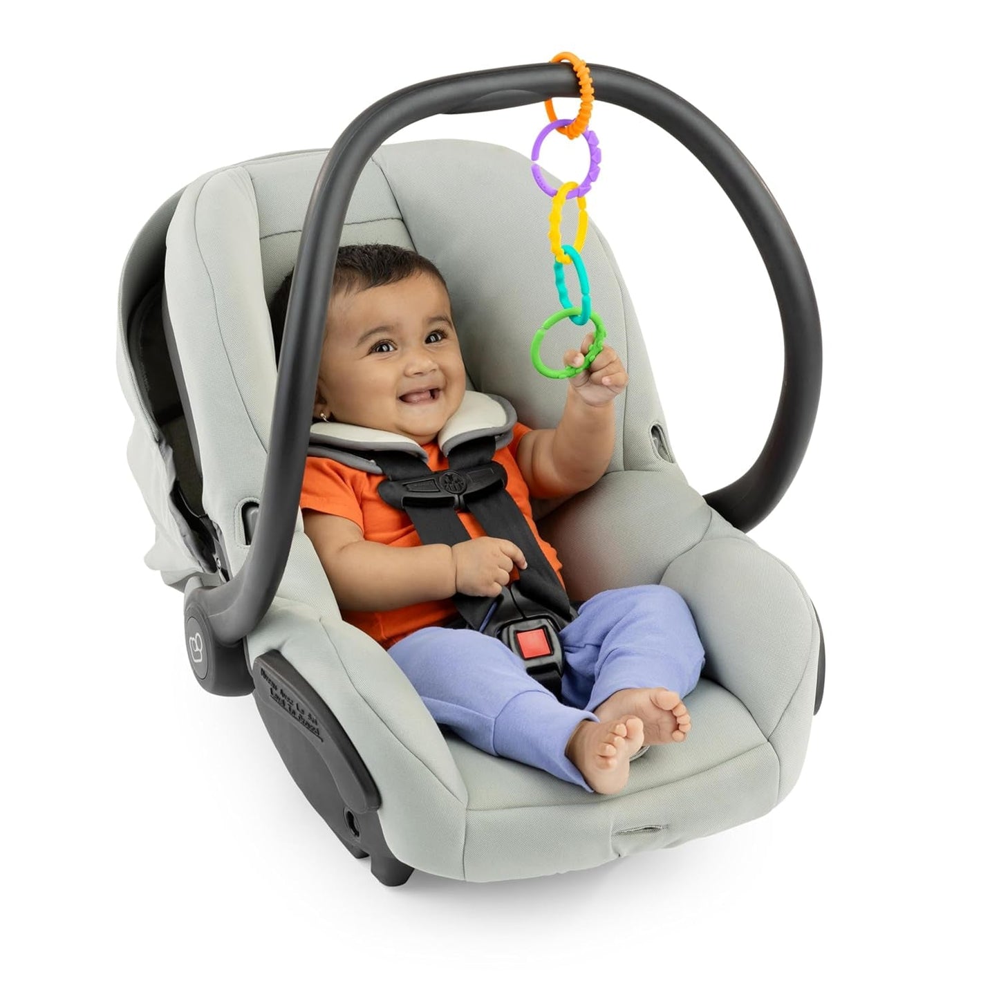 Bright Starts, Oball, Stroller Chain Connecting Links, Masser af Links, Foldbar, Let at fastgøre, Let at rengøre, Perfekt til rejse Bebe Toys Naty Shop