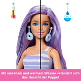 Barbie Pop Reveal-seriesæt med modedukke og tilbehør, Candy-serier, Donut Dreams-design med kæledyr, 8 overraskelser inklusive farveskift, JFY60