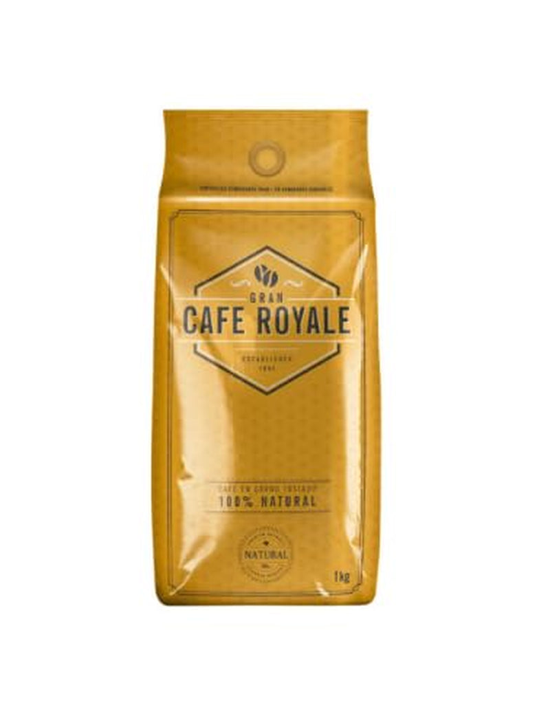 Gran Café Royale Natural – 100 % brændt kaffe, 1 kg pr. pakke (10 kg i alt)