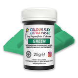 Sugarflair Colourflex Extra Paste Verde madfarve - Spiselig madfarve til smørcreme, chokolade, sukkerpasta, glasur, fondant, kageblandinger, dej og mere - 25g