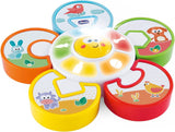 Chicco Talking Farm Italiensk/engelsk tosproget babylegetøj med dyr, lys og lyde, 3 legemuligheder, elektronisk lærelegetøj - legetøj til 1-4 år gammelt babylegetøj Naty Shop elektronisk puslespil