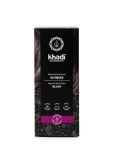 khadi urte-hårfarve SORT - Farv dit hår mystisk dybt sort uden en blå farvetone - 100% urte, naturlig og vegansk - 100g Hårfarve Naty Shop Standard titel