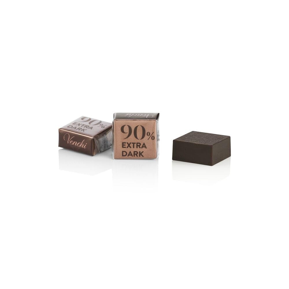 Venchi - Ekstra bitre terninger 90%, 1 kg - Chokolade med kaffe - Glutenfri - Vegansk