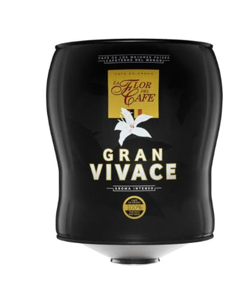 Flor del Café Gran Vivace – Premium brændt kaffe i 3,5 kg kasse – Intens smag – Til catering og professionelle – Økonomipakke 2 x 3,5 kg
