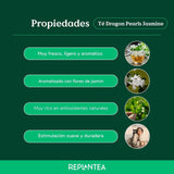 Økologisk te Jasmin Dragon Pearls (100 g) | Premium grøn te i form af håndrullede jasminperler | Tespecialitet med delikat blomsteraroma | GENPLANT