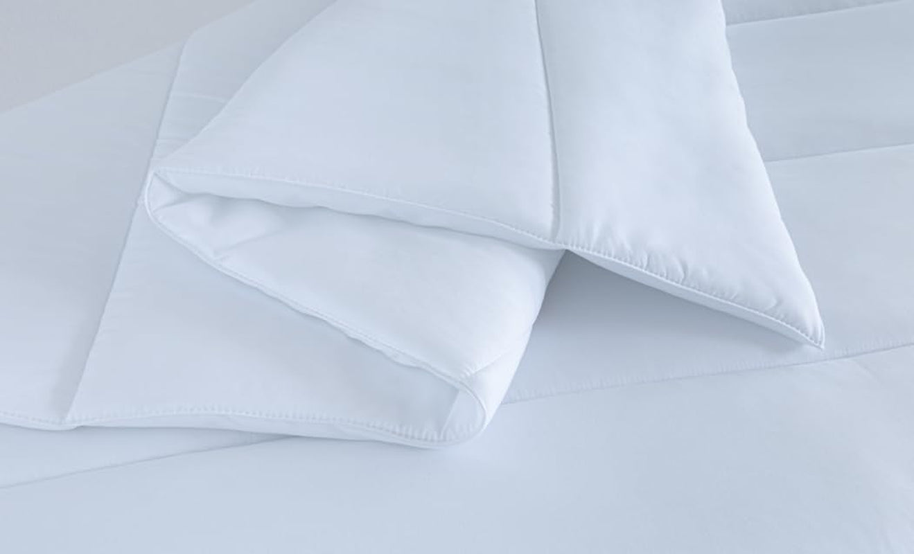 Tæppe, quilt 3001 lavet af anti-mide fiber, efterår-vinter, 300 G/M², hvid (alle størrelser tilgængelige) (seng 105/120-180 X 220 Cm) Dyner og dyner Naty Shop