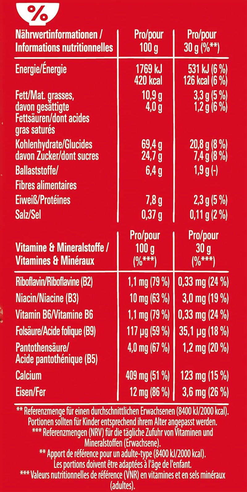 Nestlé korn, sprøde morgenmadsprodukter med typisk oblat og lækker chokolade, 1 pakke (1 x 330 g)