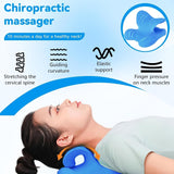 Neck Stretcher 2.0, Cloudy Neck Lefaya Neck Stretcher Ortopædisk test Vinder Neck Stretcher for at lindre nakkesmerter Premium Nakkepukkel Neck Cloud korrigerer holdning (blå) Cervikale ortopædiske puder Naty Shop