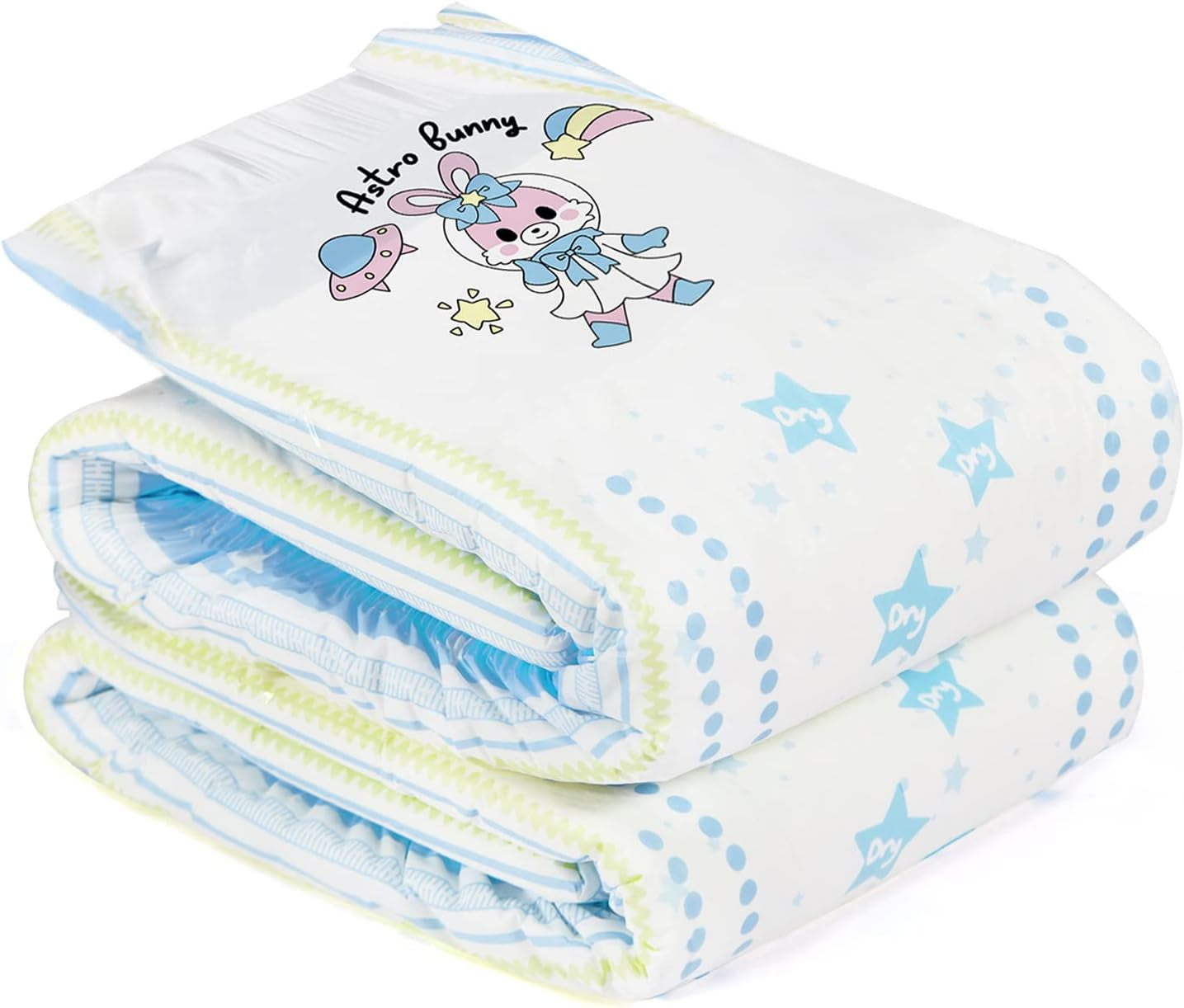 Bleer med tryk til voksne 5500-5800ml 2 pakke, 3 prints tilfældigt udvalg - Astro Babies (L)