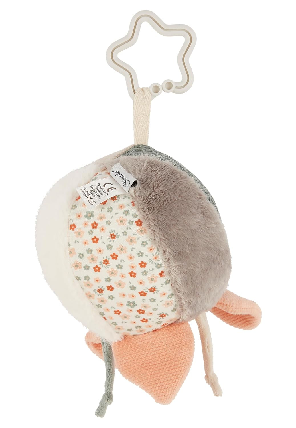 Sterntaler stofboldfarm - Babytekstilbold lavet af bløde stofkombinationer - Babylegetøj fyldt med polyestervat - Babybold til fangst og leg, farverigt Babylegetøj Naty Shop