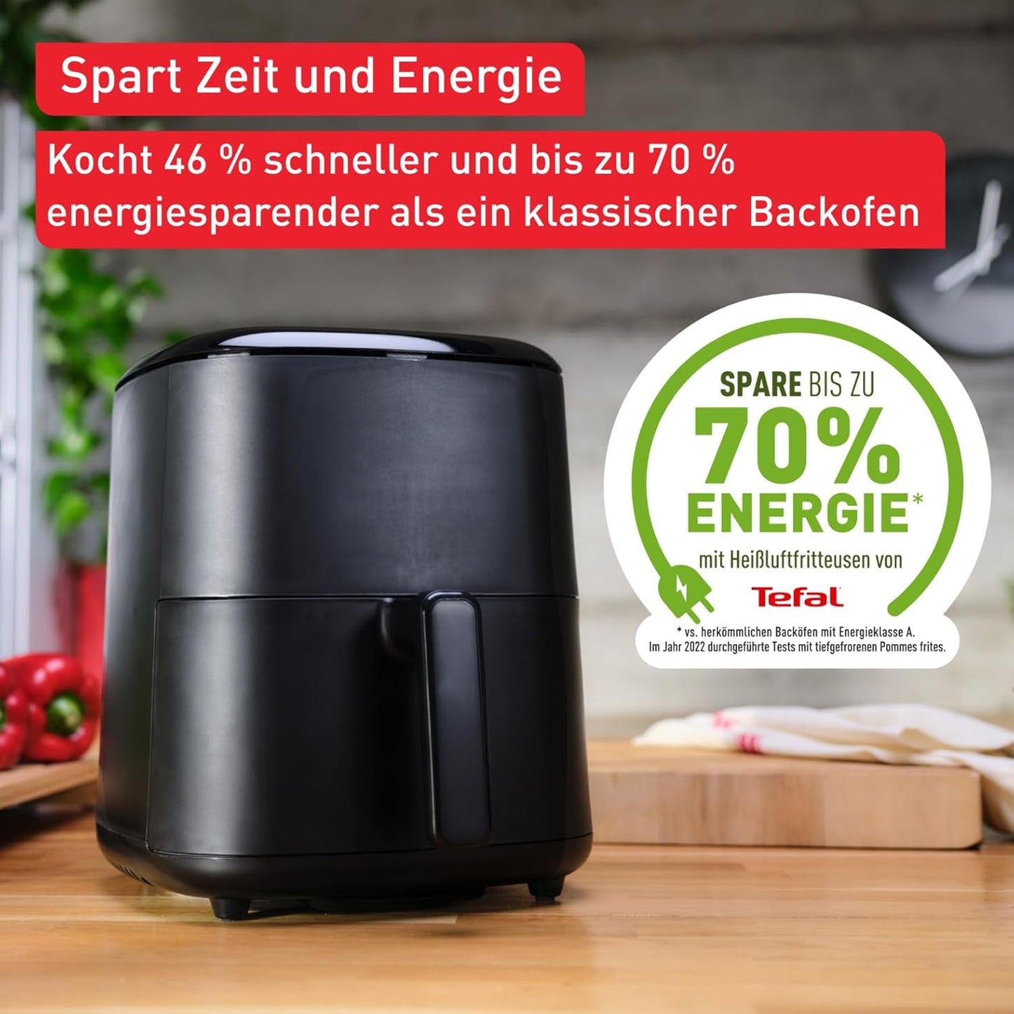 Tefal Easy Fry Max EY2458, 5 liter, Hot Air Fryer, 10 automatiske tilberedningsprogrammer, digital touchskærm Hvidevarer Naty Shop