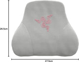 Razer hovedpude - nakke- og hovedpude til spillestole (ergonomisk design, memoryskum, blødt sort fløjlsbetræk) Quartz Naty Shop standardpuder