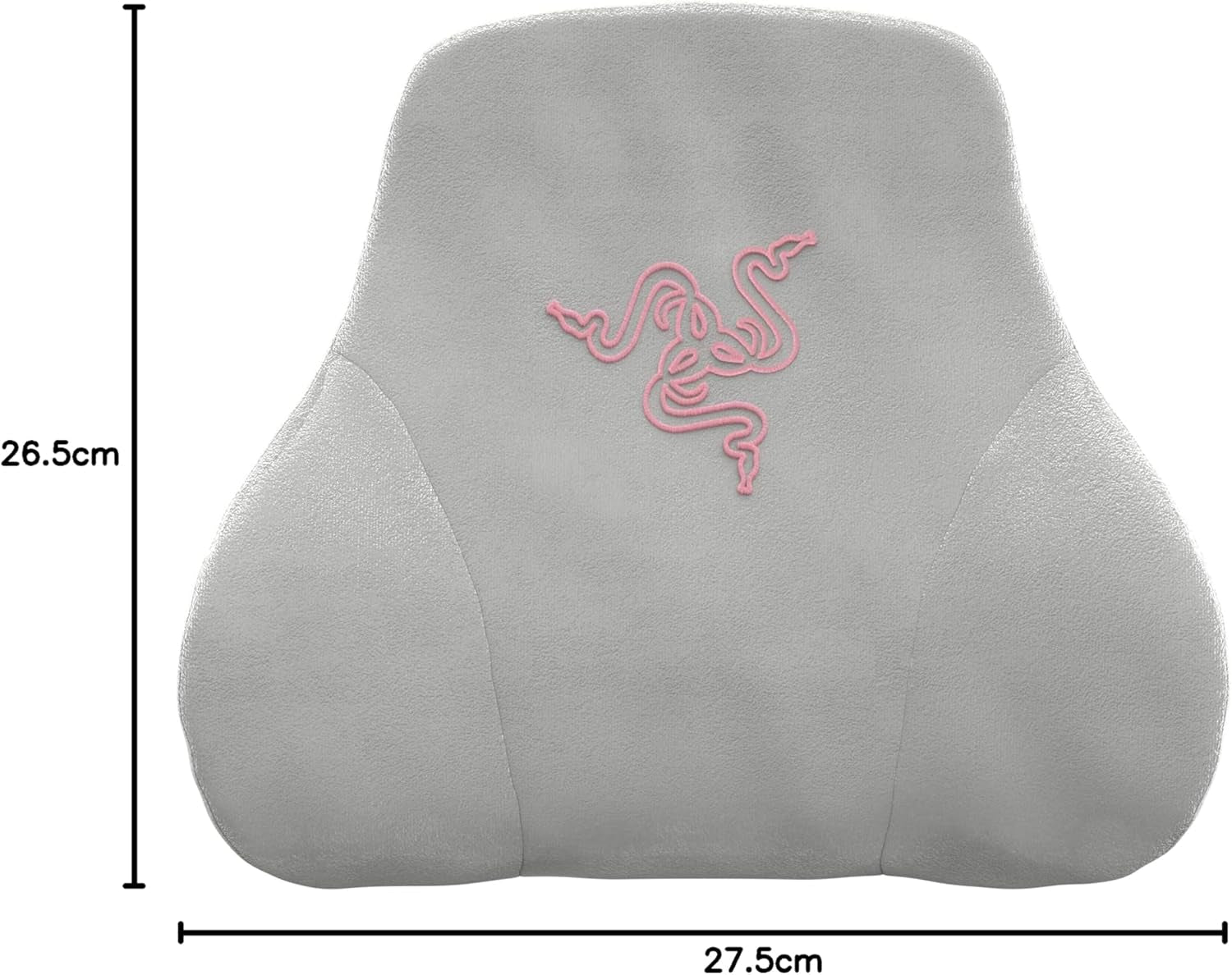 Razer hovedpude - nakke- og hovedpude til spillestole (ergonomisk design, memoryskum, blødt sort fløjlsbetræk) Quartz Naty Shop standardpuder