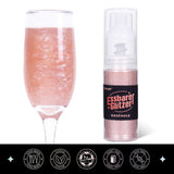 Spiselig glitter - 10G, Rose Gold Drink Glitter, Spiselig Glitter Pulver, Madfarvepulver, Guld Pulver, Metallisk Glitter Pulver, Glitter Spray til Cocktails, Chokolade, Kager, Fondant