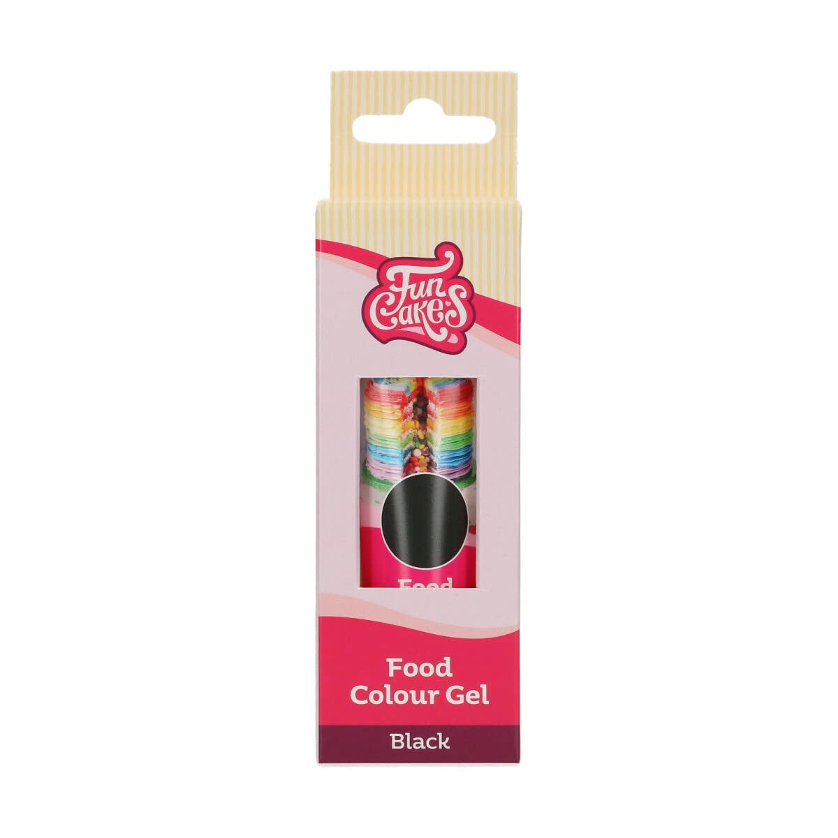 Funcakes madfarve, sort gel: Højkoncentreret madfarve til dej, creme, fondant og marcipan. Nem dosering. Enkelt dråbe for at skabe levende farver. Halal. 30 g.