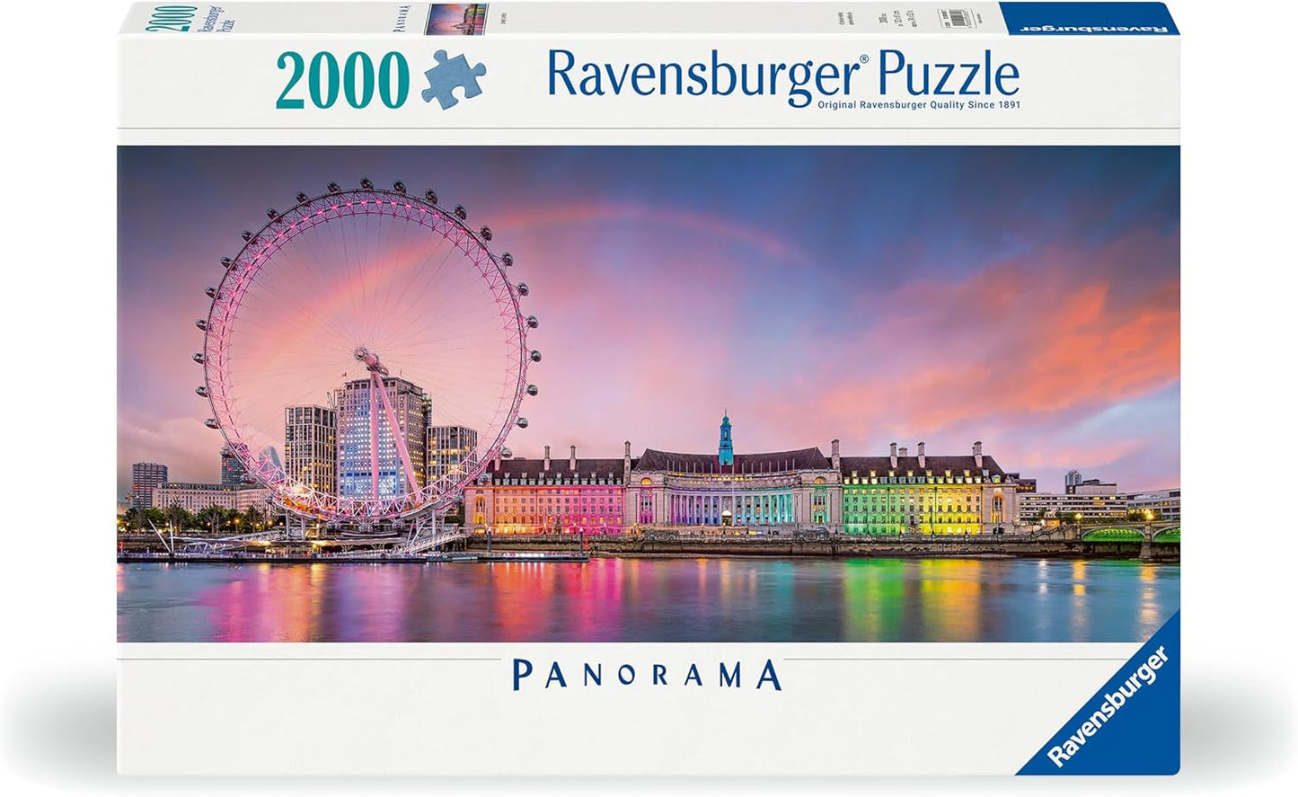 Ravensburger Puzzle 12000805 - Farverigt London - 2000 brikker puslespil til voksne i alderen 14+ Puslespil Naty Shop