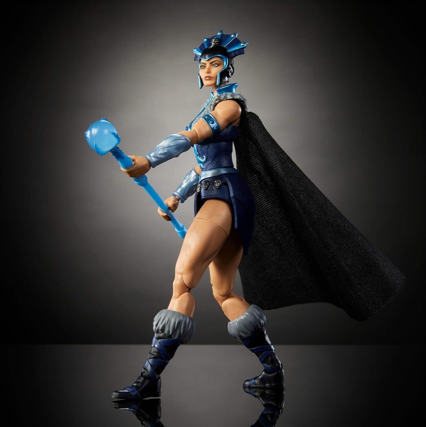 Masters of the Universe Masterverse Action Figur Ca. 18 cm høj, New Eternia Evil-Lyn, MOTU Toy Villainess, Troldkvinde, 30 Movement Points, Crystal Ball Wand, JBP77 Actionfigurer Naty Shop