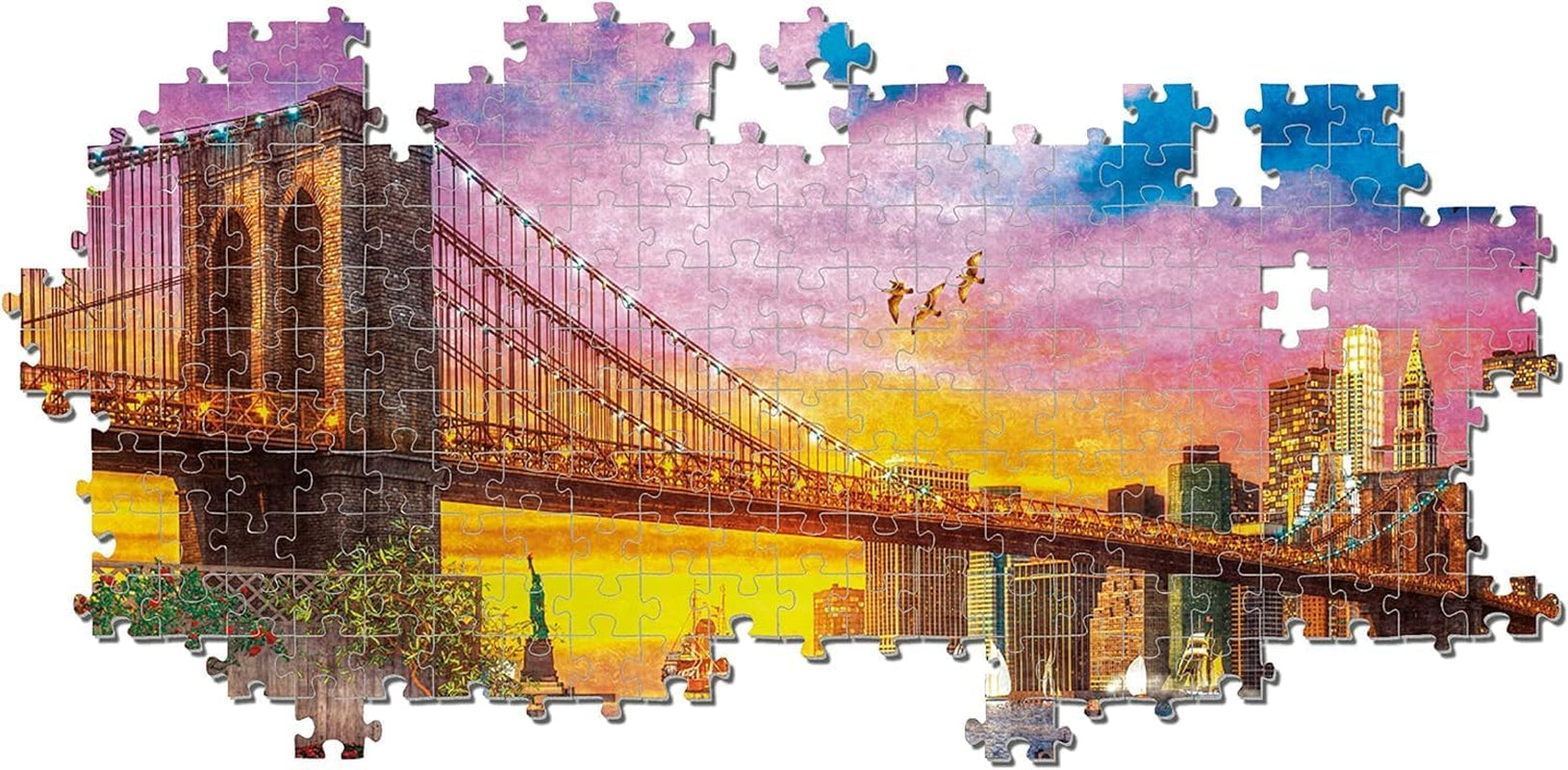 Clementoni - 33552 Collection - Manhattan Balcony Sunset, Puslespil 3000 brikker til voksne og børn 10 år, færdighedsspil for hele familien Puslespil Naty Shop