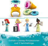 LEGO Disney Princess: Disney Princess Adventure Market, legetøjshus med 4 dukker inklusive Askepot og Ariel, Legesæt med skattekort, gave til piger og drenge fra 6 år 43246 Byggesæt Besuche den LEGO-Store