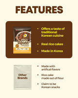 NONGSHIM Rapokki (Jjajang, 400 ml) – autentisk koreansk streetfood, ramen og riskager, sorte bønner; hurtig og nem at tilberede, klar på 4 minutter