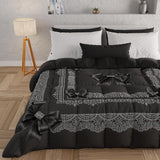 PETTI Artigiani Italiani - Vinterdyne, Vinterdyne, Enkel quilt, Dobbeltsidet, Monocolor og digitalt tryk, 100 % anti-allergisk mikrofiber, Made in Italy Quilts og dyner Naty Shop Diamond arc 160 X 190 Cm