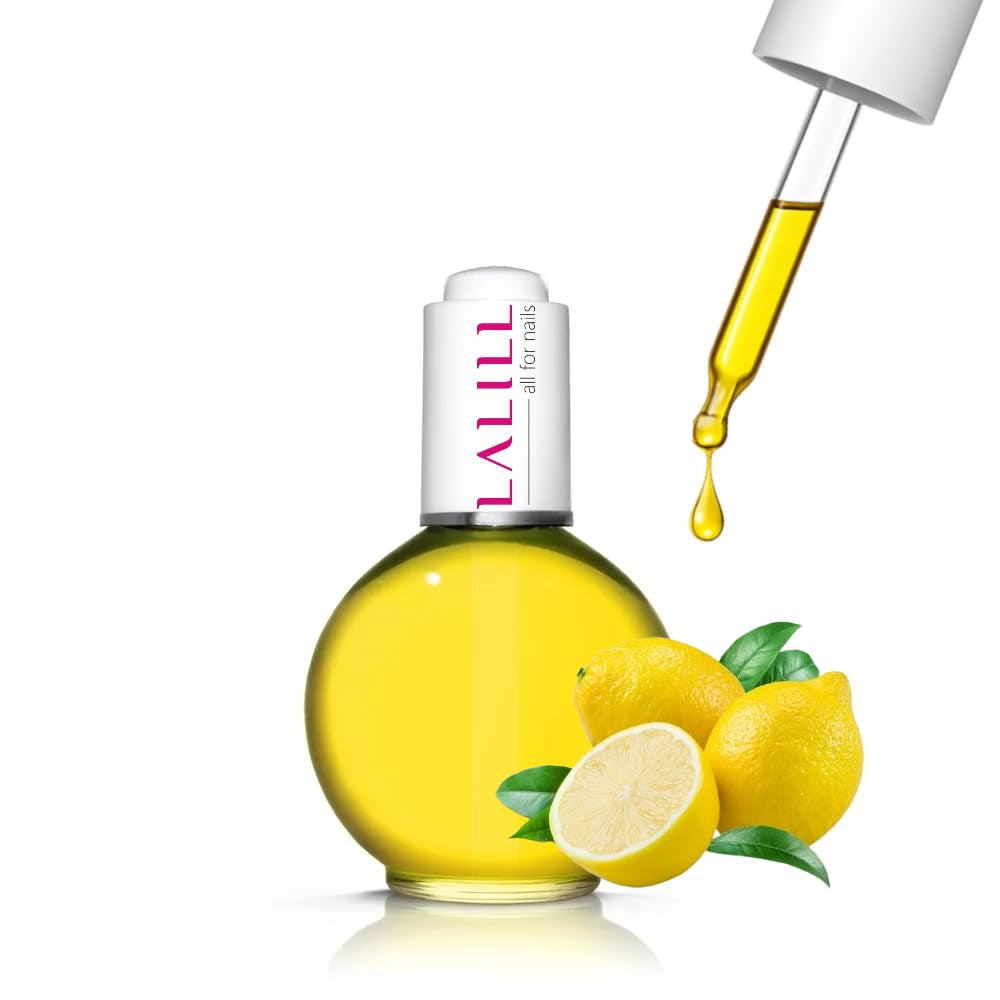 LALILL Nail Cuticle Oil 75Ml - Himbeere Nagelpflegeöl - Nagelöl Pflege Für Nägel Nagelhaut - SPA Maniküre Naildesign Hände - Vegansk - With Pipette