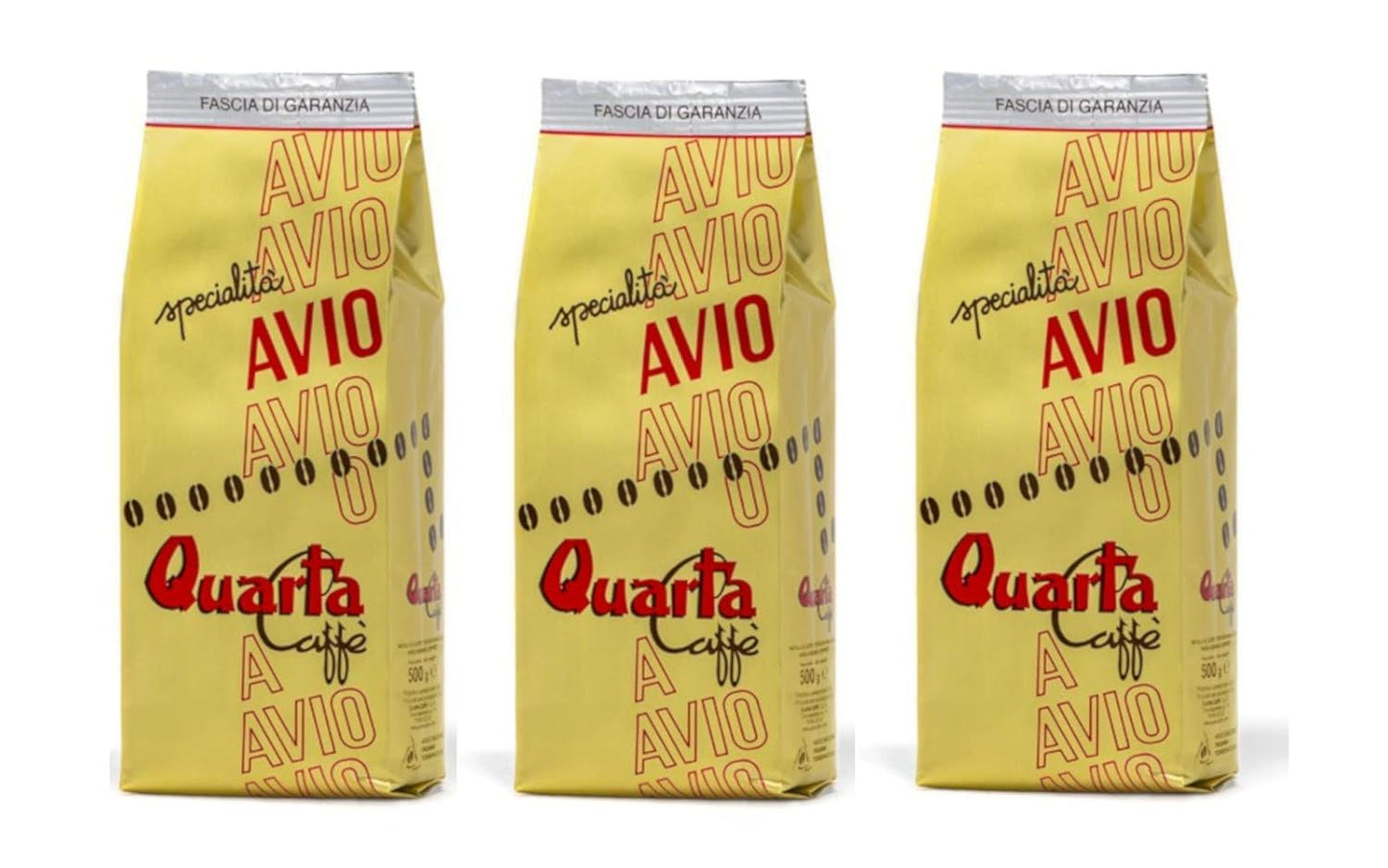 Blanding af kaffebønner Caffè Avio Oro | 3 pakker x 500 g | 1,5 kg i alt | Klassisk blanding af udvalgte Arabica-varianter | Italien, Apulien, Salento