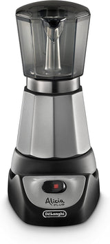 De'Longhi Alicia Plus EMKM6.B Moka Pot (360° drejelig, 550 W) Sølv-sort