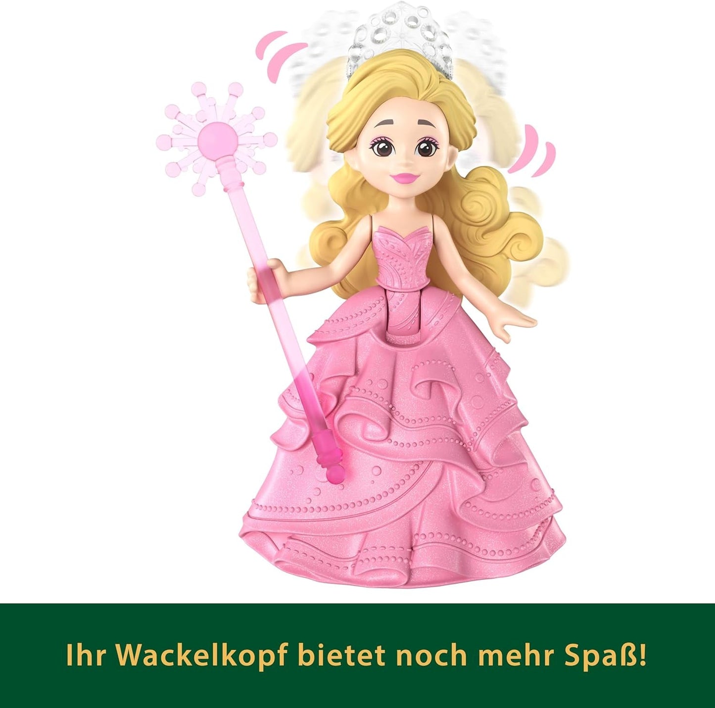 Mattel Universal Pictures Evil Glinda Floating Bubble, Familiar Movie Inspired Glinda Mini Doll and Vehicle Playset, JFM25, [Multicolor]