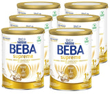 BEBA SUPREME JUNIOR 1 Plus - Drik til børn fra 1 år, med kompleks 6 HMO, laktosefri, palmeoliefri, fiskeoliefri, mad til små børn, babymælkpulver, pakke med 6 (6 x 800g)