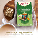Yogi Tea - Tulsi Serenity Organic Herbal Ayurvedic Tea Nature's Koffein Free Tulsi Blend "Holy" Basilikum Lakrids & Orange Yogi Tea 3 Pack 3X17 teposer (51 teposer)