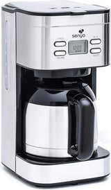 SYBF-CM025 Varm kaffemaskine, rustfrit stål, 1,2 liter, rustfrit stål