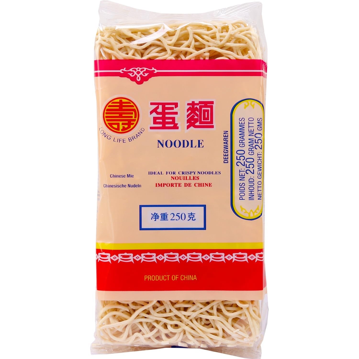 LONGLIFE - kinesiske nudler, (1 x 250 g)