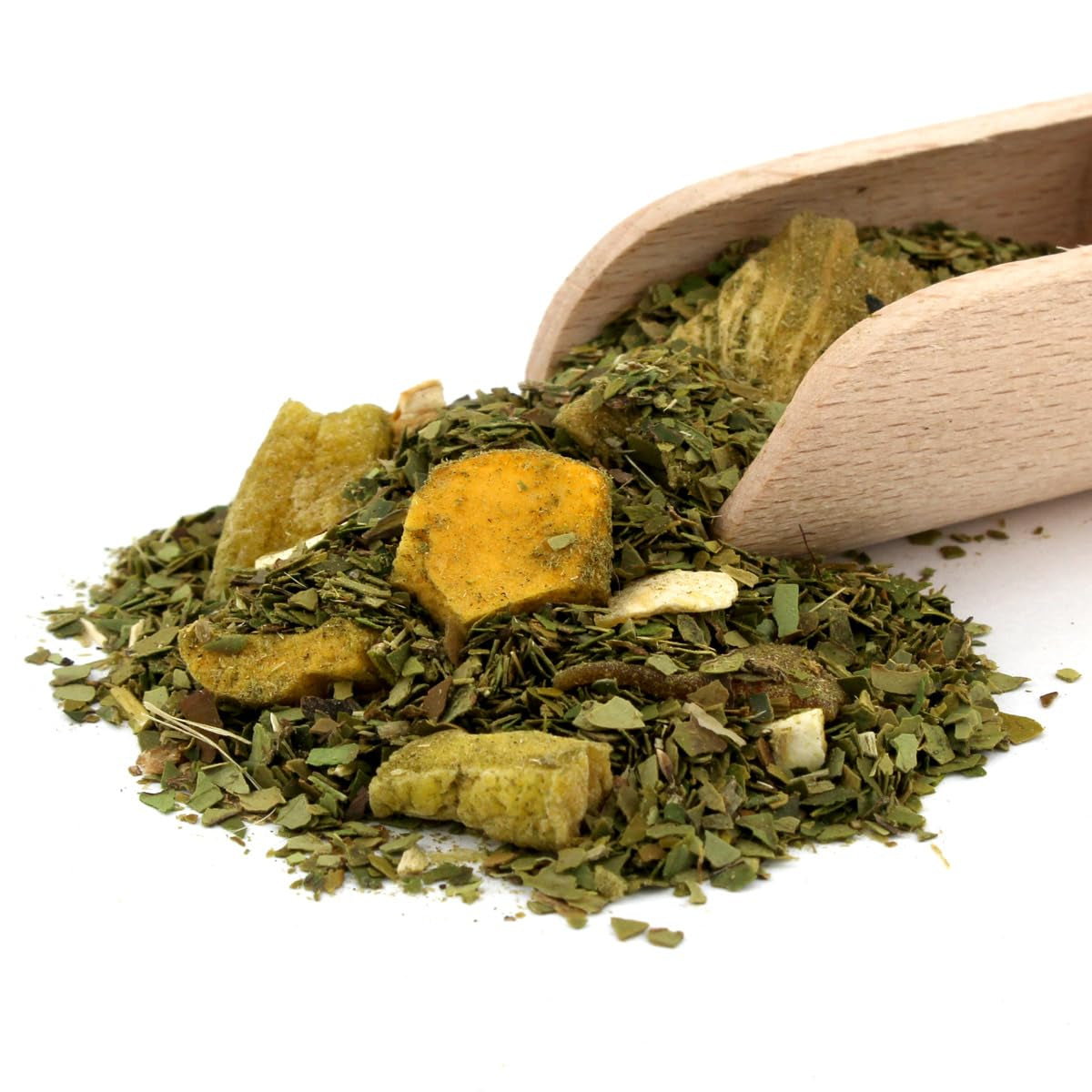 Yerba Melon De Guava 500G - Brasiliansk Yerba Mate te med melon, guava, jackfrugt, ananas og kokosnød - eksotisk og frugtig - lufttørret, vegansk
