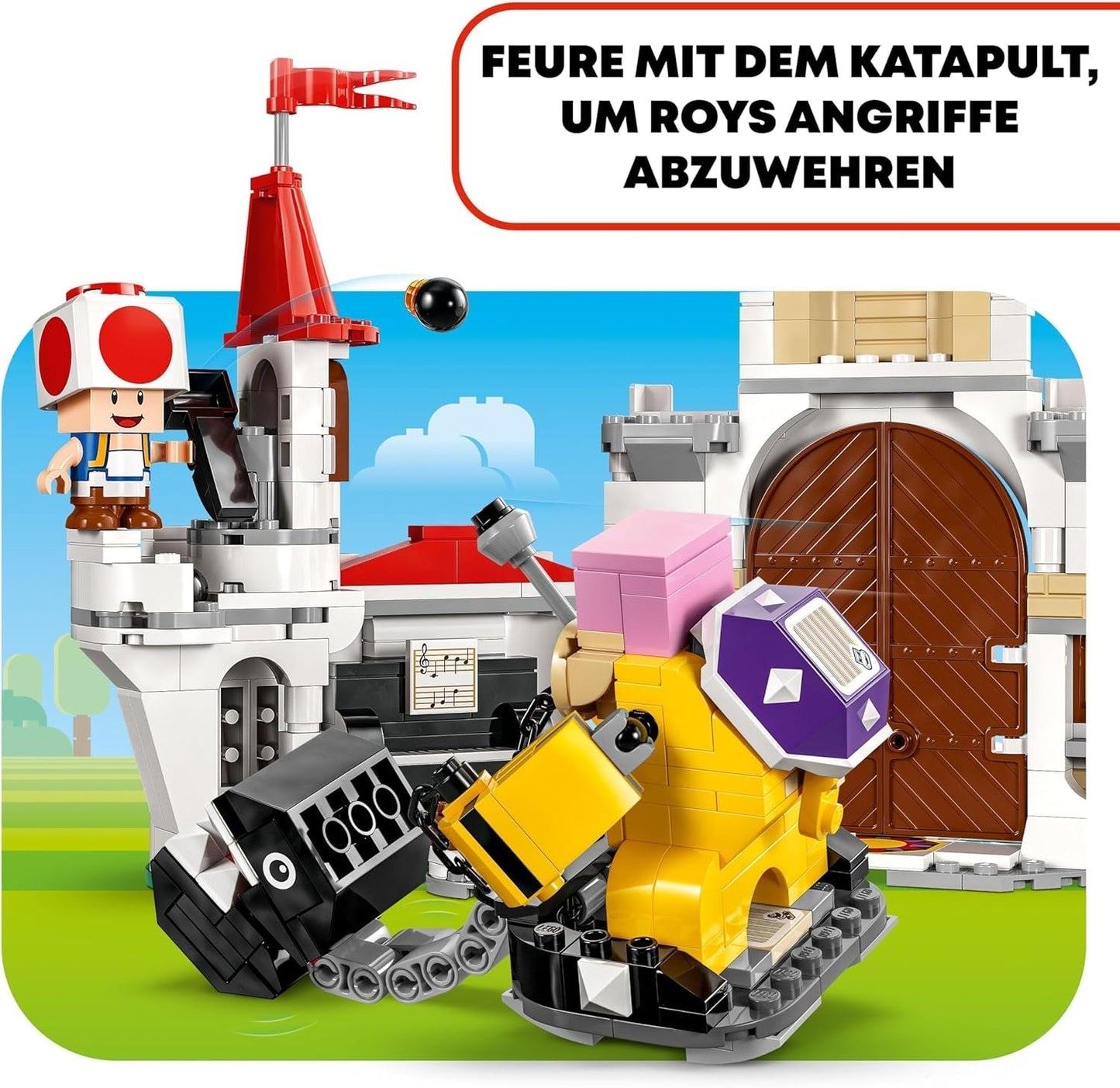 LEGO Super Mario Roy's Battle at the Mushroom Palace Eventyrsæt med Nintendo Characters Gave til piger, drenge og spillere 7 år gamle 71435 Byggesæt Besuche den LEGO-Store