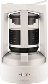 Krups T8 Filter Espressomaskine, 850 Watt, Auto Shut Off, 8-12 kopper, 1 L Kapacitet, Permanent Filter, Oplyst tænd/sluk-knap, Nem at bruge, Sort, KM4689