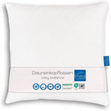 LINEA by Böhmerwald - Hyggelig - Højkvalitets balancepude, 80X80, 70% klasse 1 fjer, 30% ny dun, velegnet til allergi, vaskbar op til 60°C, fremstillet i Tyskland Naty Shop standardpuder Standard titel