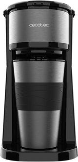 Cecotec Coffee 66 Drop & Go espressomaskine med termokande, 700 W, kapacitet 420 ml, forseglet tud, permanent eller papirfilter, automatisk slukfunktion, beholder med vindue