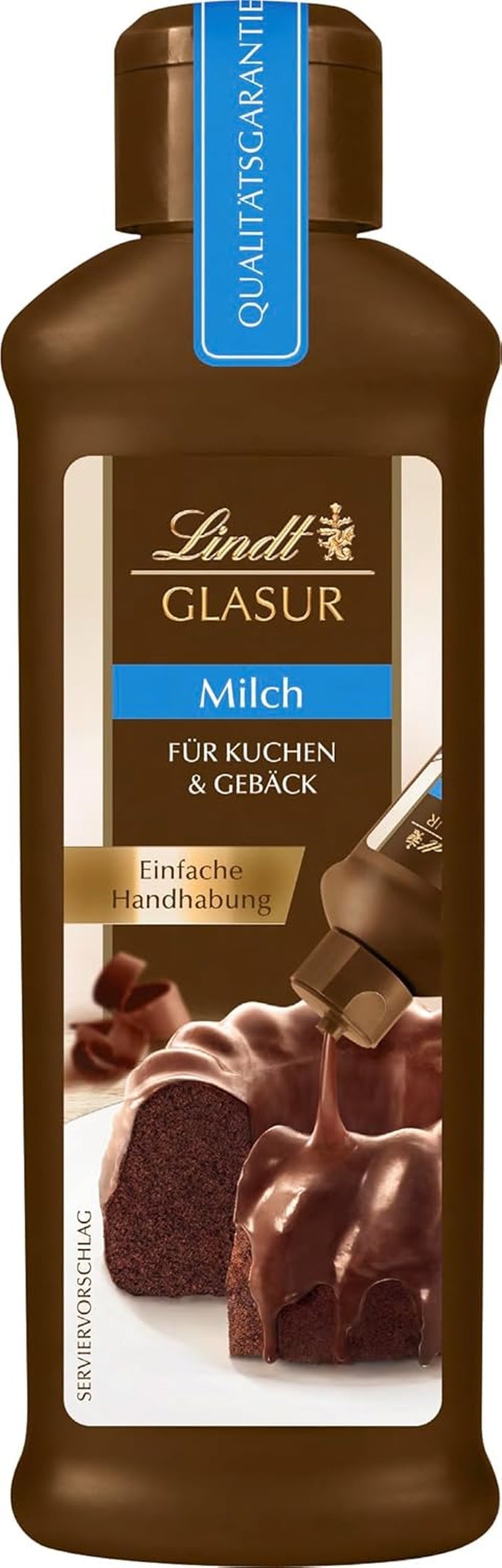 Lindt Schokolade - GLASUR Vollmilch | 10 X 200 G | Vollmilch Glasur Für Einen Feinen Überzug Bei Kuchen, Torten, Gebäck Oder Eis | GLAS | Backen | Schokoladengeschenk glasurer og dekoration Naty Shop Standard titel