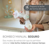 Kikkaboo ELSIE brystpumpe, manuel med 2 tilstande, justerbar sugekraft, blød silikonekop Tilbehør Mad og amning Bebe Naty Shop
