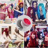 Midlertidig hårfarve 4,23 ounce farvevoks til mænd Kvinder Vaskbar naturlig farve Pomade Øjeblikkelig hårfarve til fest Cosplay Halloween (rød) Naty Shop hårfarve