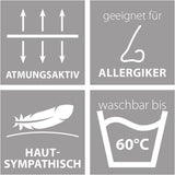 Traumnacht energisparetæppe - Ekstra varmt vintertæppe med en fyldvægt på 1.685 g, 100% mikrofiber, vaskbart ved 60 grader, 135X200 cm, Øko-Tex certificeret, produceret efter den tyske kvalitetsstandard Sengetæpper og dyner Naty Shop