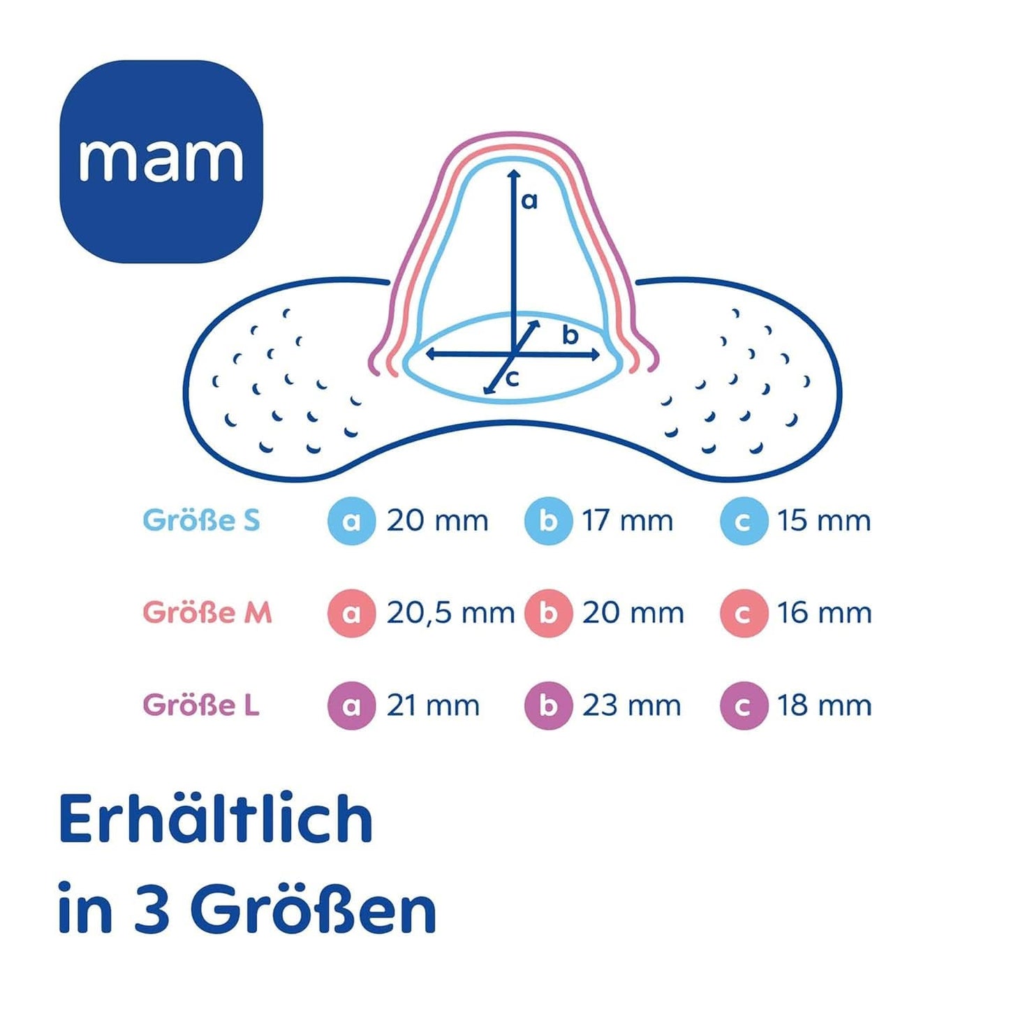 MAM Stillhütchen Größe L (Ø 23 Mm) Im 2Er-Set, Extra Weiche Brusthütchen Zum Schutz Beim Stillen, Brustwarzenschutz Für Maximalen Hautkontakt Zwischen Mutter Und Kind Accessories Mad og Amning Bebe Naty Shop