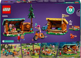 LEGO Friends hyggelige hytter på eventyrlejr, udendørs rollelegesæt, børnelegetøj til piger og drenge fra 7 år med 3 figurer og ræv, campinglegetøj 42624 Byggesæt Besuche den LEGO-Store
