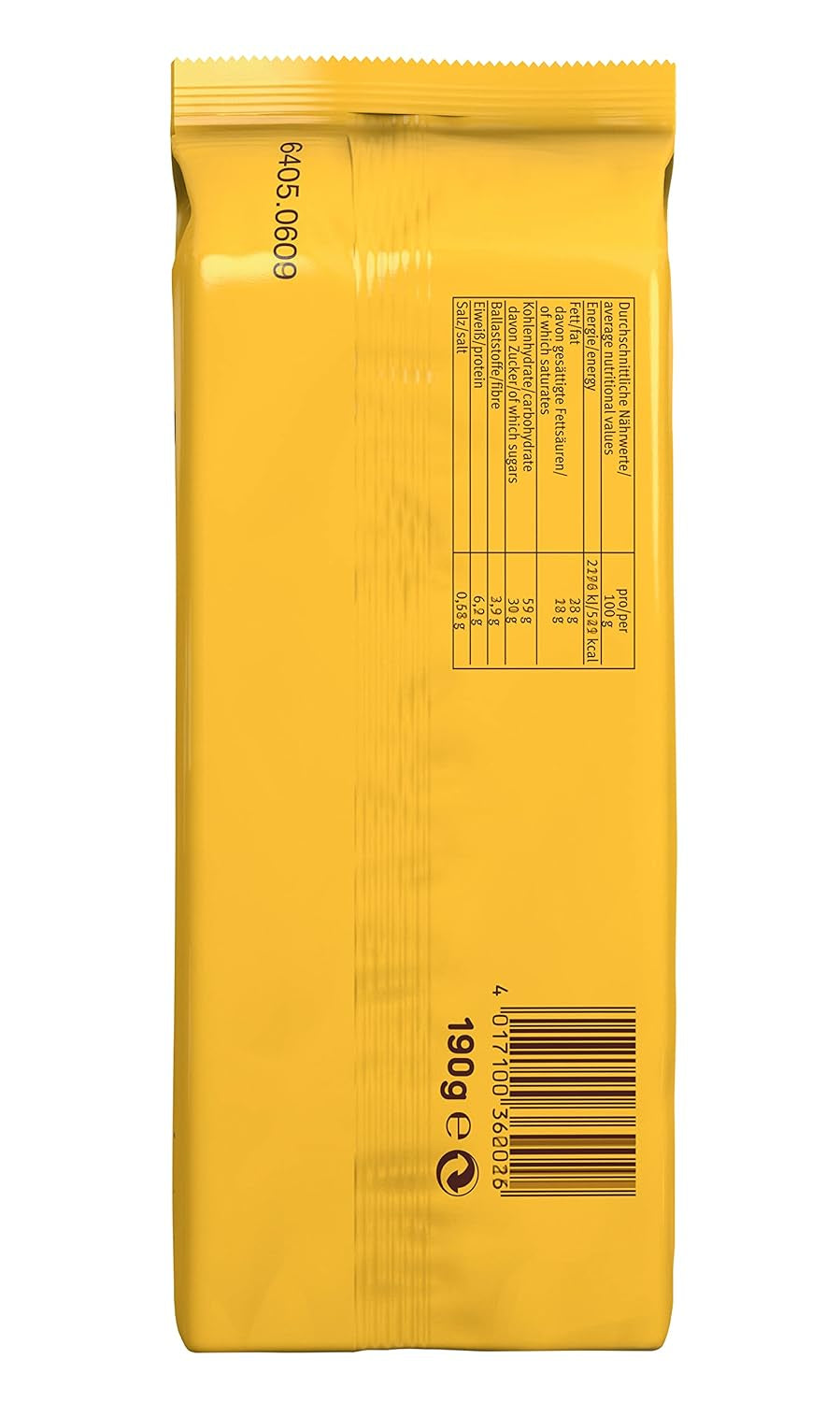 Sprøde småkager med kakao og mørk chokoladecreme, pakke med 14, til opbevaring eller salg (14 x 190 g)