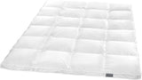 Traumnacht Basic Let dundyne med ny hvid dun (60%) og fjer (40%), DIN EN 12934, 135 X 200 Cm, Down Pass og Oeko-Tex certificeret, produceret efter den tyske kvalitetsstandard Dyner og dyner Naty Shop 60 procent dun / 40 procent fjer Meget varmt vintertæppe 1055 X2